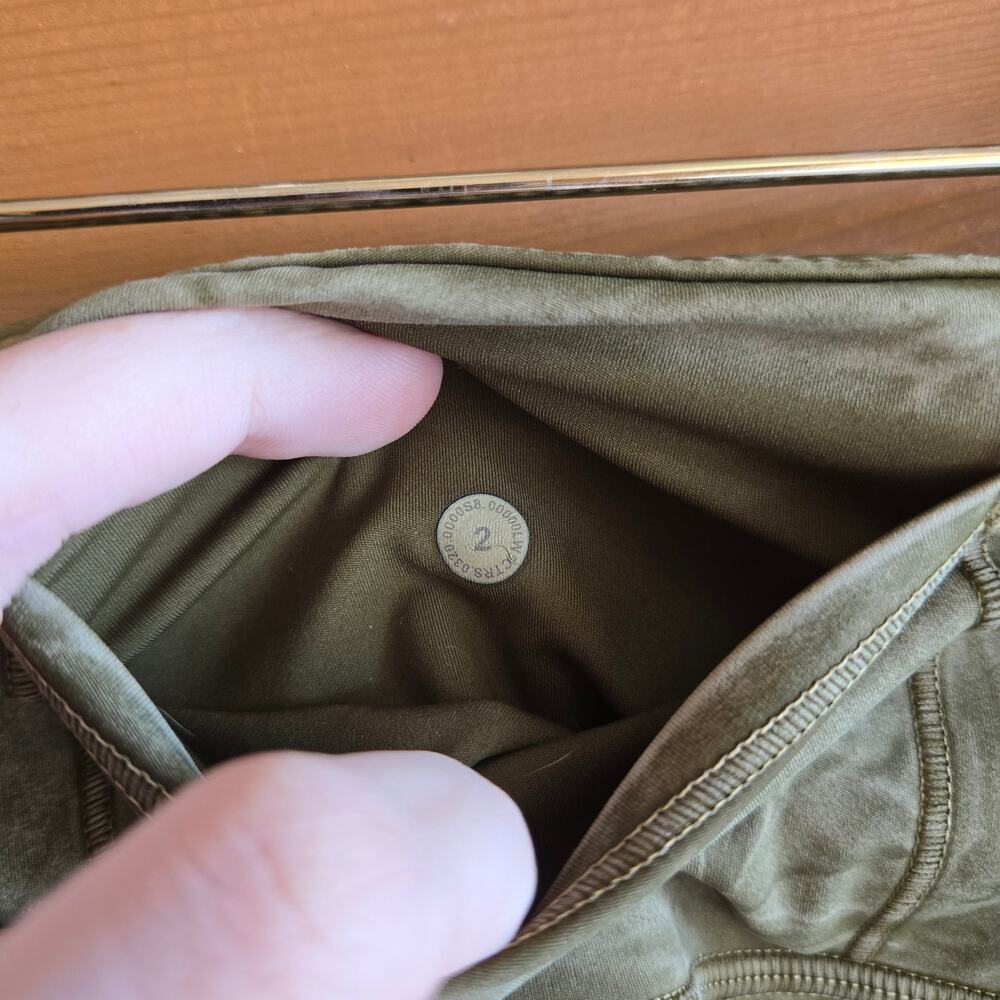 Lululemon Legging Fast & Free High Rise Tight 25" Ice Dye Wash Moss Green 2 - Picture 7 of 7